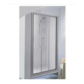 Palme BD Drive Skyvedør Nisje Hvit Matt Klart Glass 140cm 6307662
