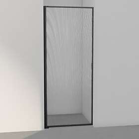 INR Edge 2 Dusjvegg Matt Svart Sway Glass 202141100