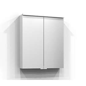 Svedbergs Bloc Speilskap Hvit Med Servantlys Og Jordfeilbryter 60cm 25601-TL-JFB