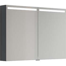 Dansani Mido+ Spejlskab LED Grå Matt 100cm S510-103