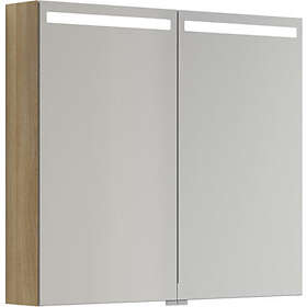 Dansani Mido+ Spejlskab Med Led Varm Eg 80cm S518-155