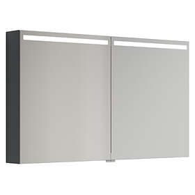 Dansani Mido+ Spejlskab LED Grå Mat 120cm S512-103