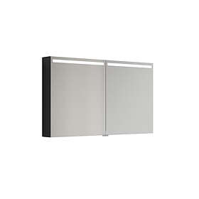 Dansani Mido+ Spejlskab LED Sort Struktur 120cm S512-129