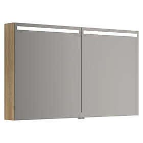 Dansani Mido+ Spegelskåp LED Varm Ek 120cm S512-155