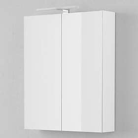 INR PRO Speilskap Med LED-armatur Hvit 60cm 342811