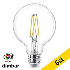 Philips G95 E27 2400K 806lm 5.9W 6st