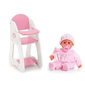 Bayer Princess World Doll + First Words Baby Ljusrosa 38cm