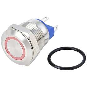 TRU COMPONENTS Vandal-Protected Push Button Ip67 Red Tc-10090896