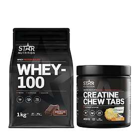 Star Nutrition Whey-100 + Creatine Chew Tabs 1 kg