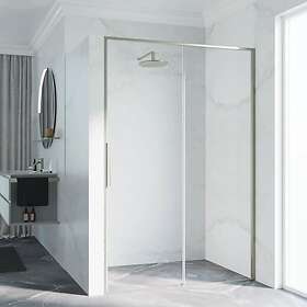 Novellini Riga 2P Skyvedør Børstet Stål 169cm
