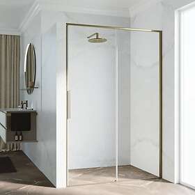 Novellini Riga 2P Skyvedør Børstet Bronse 156cm Høyre