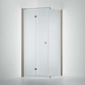 INR Linc 13 Flex Duschhörna Sten Grå 90x80cm Vänster Hängd 513302498