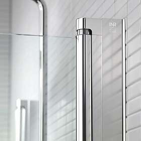 INR Linc 66 Flex Dusjhjørne Stein Grå 80x90cm Venstre Helt 566102489