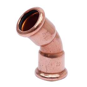 Altech CU Pressfitting Dubbel Sockel Böj 45° 18mm