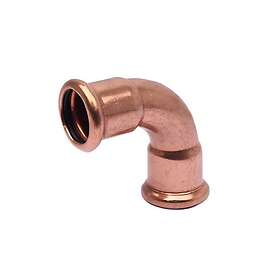 Altech CU Pressfitting Dobbel Sokkel Albue 90° 22mm