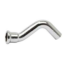 Altech CU S-bend Rustfritt stål Street Pressfitting 15mm