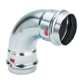 Viega Prestabo Galvaniseret Dobbelt Sokkel Pres Albue 90° 22mm