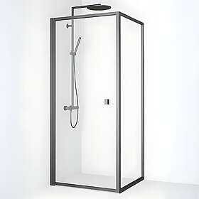 Macro Design Empire Swing Duschhörn Med Gunmetal Profil Klart Glas 76x79cm DESW8080GKL