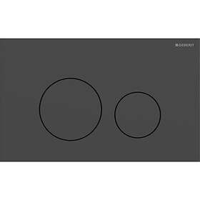Geberit Sigma40 Plaque de chasse d'eau Ronde Noir Mat