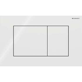 Geberit Sigma40 Fyrkantig Styrpanel Vitt