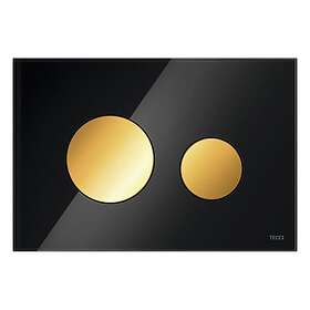 Tece 6122229 Kontrollplate Glass Svart / Gull
