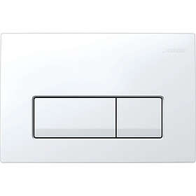 Geberit Delta50 Square Dual Flush Plate White