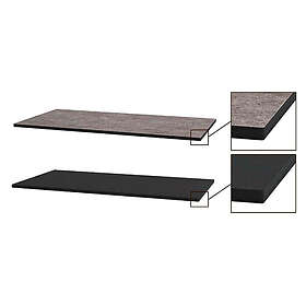 VikingBad Benkeplate HPL Grå og Svart 100cm 006275-04