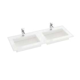 Dansani Inzo Angular Måltilpasset Servant Silestone Blanco Zeus Dobbel 120-139cm