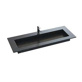 Dansani Inzo Angular Måltilpasset Servant Silestone Charcoal Soapstone 140-159cm