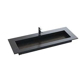 Dansani Inzo Angular Måltilpasset Servant Silestone Charcoal Soapstone 45.5cm 22