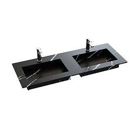 Dansani Inzo Angular Måltilpasset Servant Silestone Eternal Marquina 45.5cm 140-