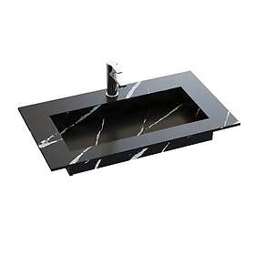 Dansani Inzo Angular Måltilpasset Servant Silestone Eternal Marquina 80-99cm 338