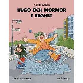 Hugo och mormor i regnet