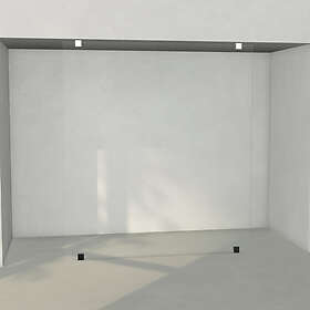 INR ARC 43 Dusjvegg Tilpasset Krom Opal Klart Glass 143112500