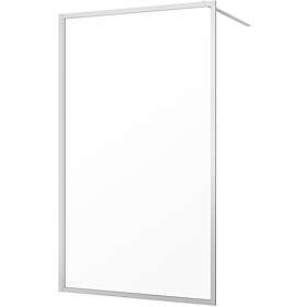 Sealskin Contour A3 Paroière de douche Walk-in Mat Aluminium Verre Clair 90cm CD