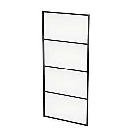 Sealskin Soho Sidevegg Svart Matt Klart Glass 90cm KB010906