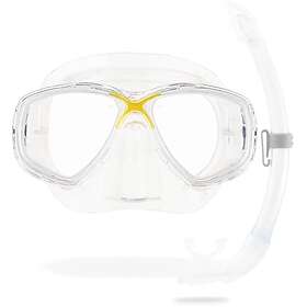 Cressi Marea + Gamma Snorkel Combo Yellow (Unisex)