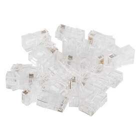 Lanberg Pass Trough Verkkoliitin Uros 8-pol 100-Pack (PLU-6000EZ)
