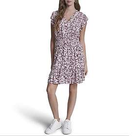 DKNY Dw9500739 Dyreprint V-hals Volang Kort Kjole