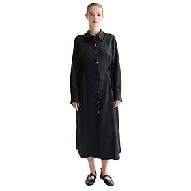 Scotch & Soda Tied Ruffles Long Sleeve Midi Dress