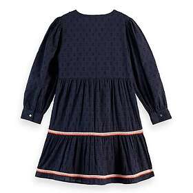 Scotch & Soda Clip Jacquard Embroidered Långärmad Klänning
