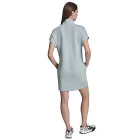 DKNY Terry Metallic Bubble Logo Short Sleeve Dress