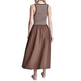 DKNY Henley Sleeveless Poplin Short Dress