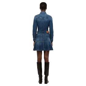 Diesel De Joana Denim Långärmad Kort Klänning