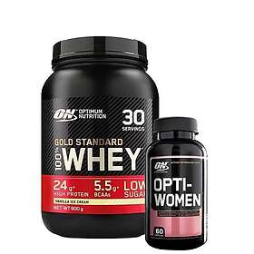 Optimum Nutrition 100% Whey Gold Standard Protein + Opti-Women 908 g + 60 Capsules