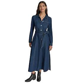 DKNY Dw9500724 Langærmet Jeans Kjole