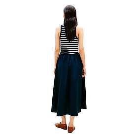 Tommy Hilfiger Gold Button Poplin Mix Sleeveless Klänning