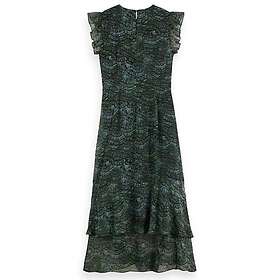 Scotch & Soda Flounce Sleeveless Midi Dress
