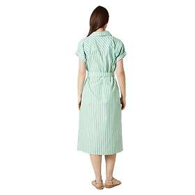Deeluxe Jessi Striped Short Sleeve Midi Dress