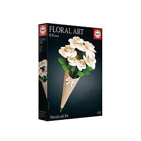 Educa Kunstsæt Floral Art 6 Hvide Roser